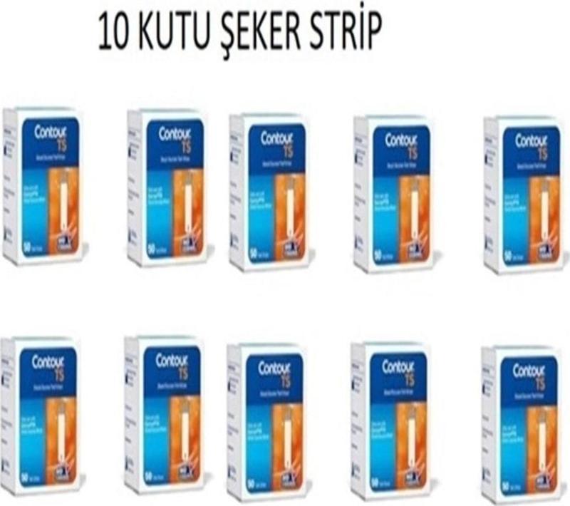 Contour Ts Kan Şekeri Test Stripi 50'li 10 Kutu