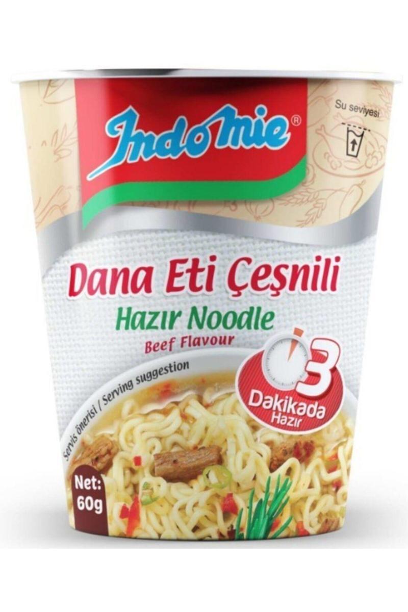 Dana Eti Çeşnili Hazır Bardak Noodle 60gr*24 Lü
