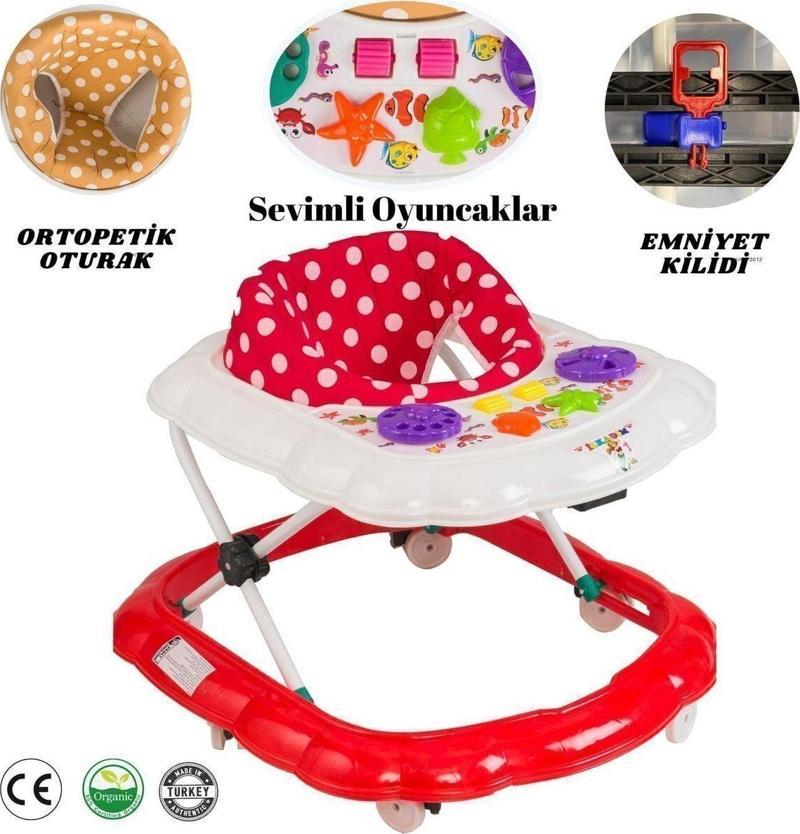 Örümcek Yürüteç Kademeli 6 Tekerli Yürüteç Devrilmeyen Yürüteç