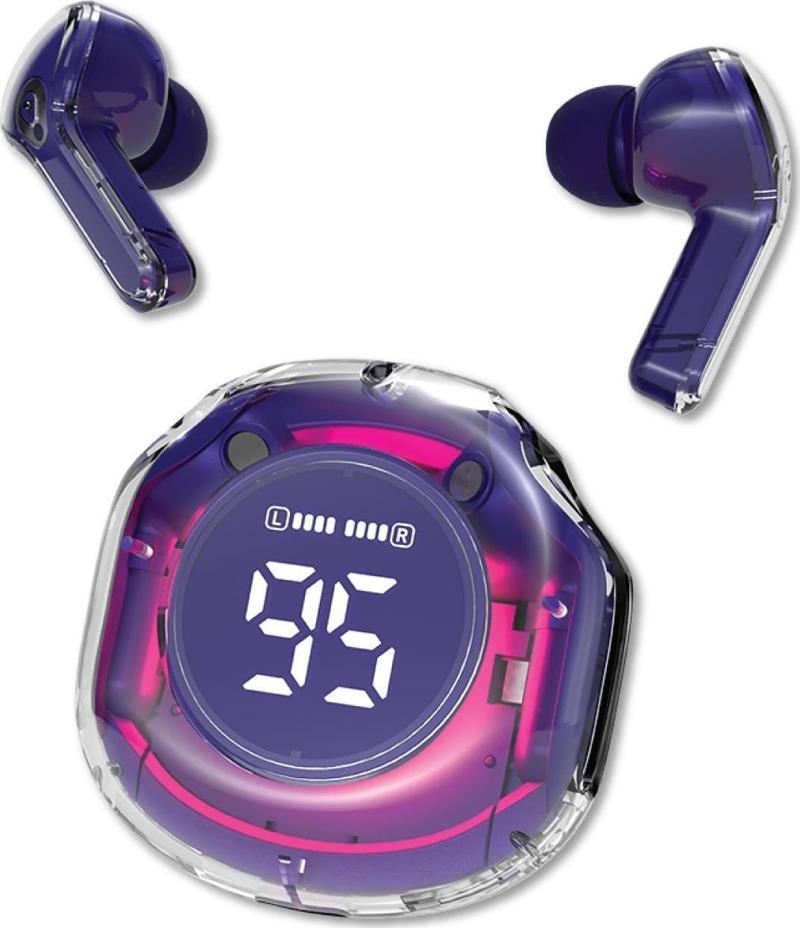 PBS221 Bluetooth 5.3 Kablosuz Kulak İçi Kulaklık Mor