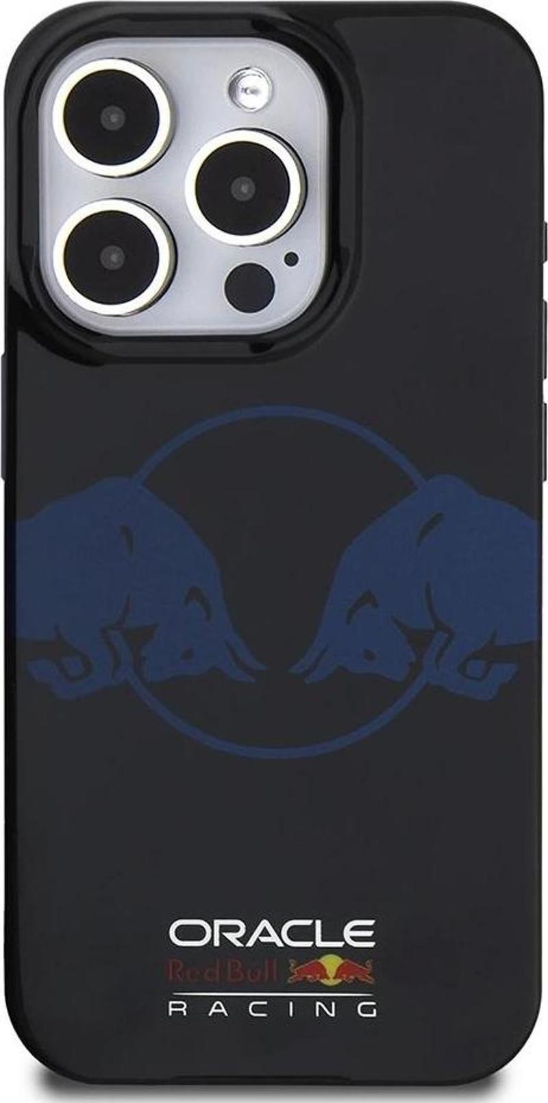 Apple iPhone 15 Pro Max Kılıf Redbull Orjinal Lisanslı M-safe Şarj Özellikli IML Çift Boğa Baskılı S
