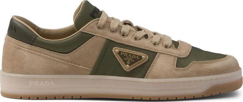 Enamel Triangle Suede Women Sneakers