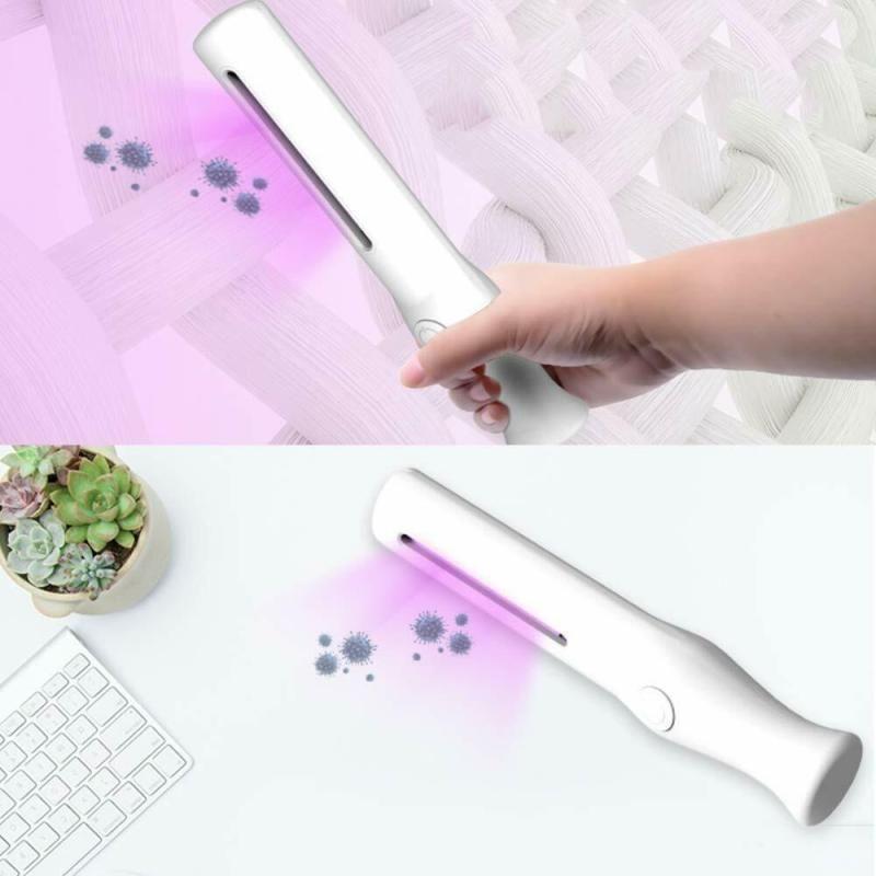 Büro Ev Ofis için 33MM 7W Pilli Elde Taşınır Hijyen Sağlayıcı Steril Uv Dezenfeksiyon Cihazı