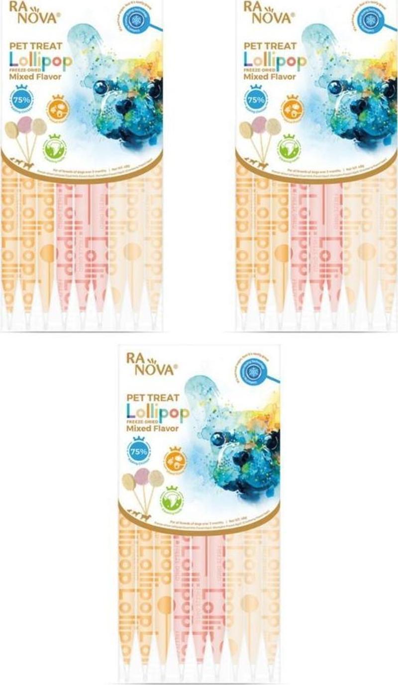 Köpekler için Karışık Lezzetli Lolipop 8gr 6'lı Paket - 3 Adet