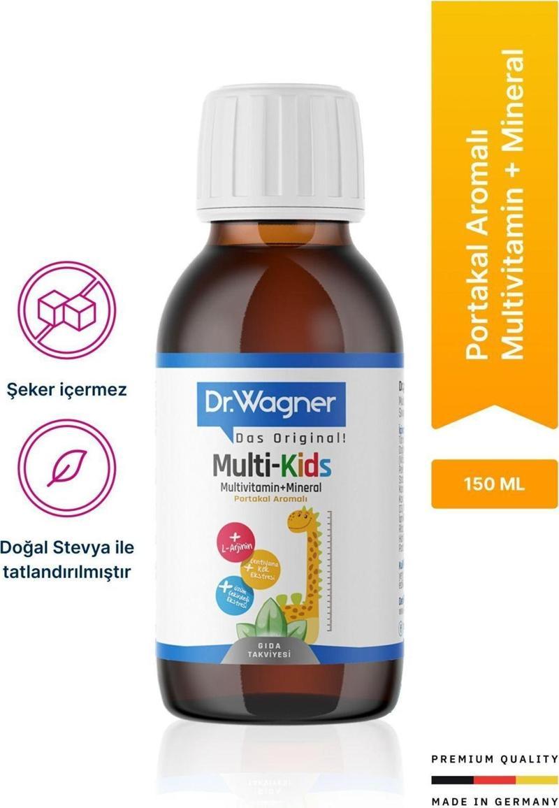 Multi-Kids, Çocuklar İçin Multivitamin + Mineral Şurup 150ml