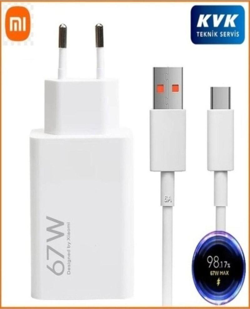 Xiaomi 67W (Watt) Typ-C Hızlı Şarj Aleti Adaptörü Kablo Seti ( Resmi Distribütör Garantili )