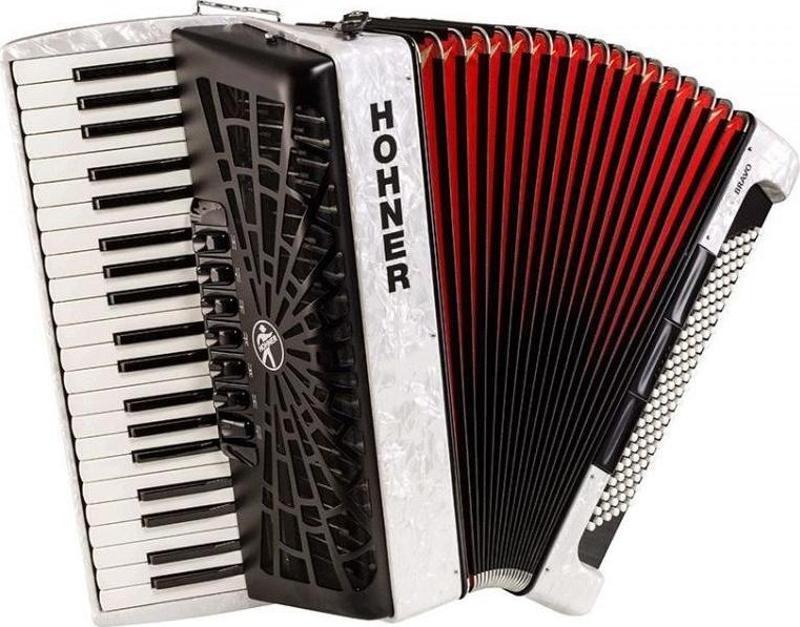 A16812 Bravo III 120 Akordiyon (White Pearl)