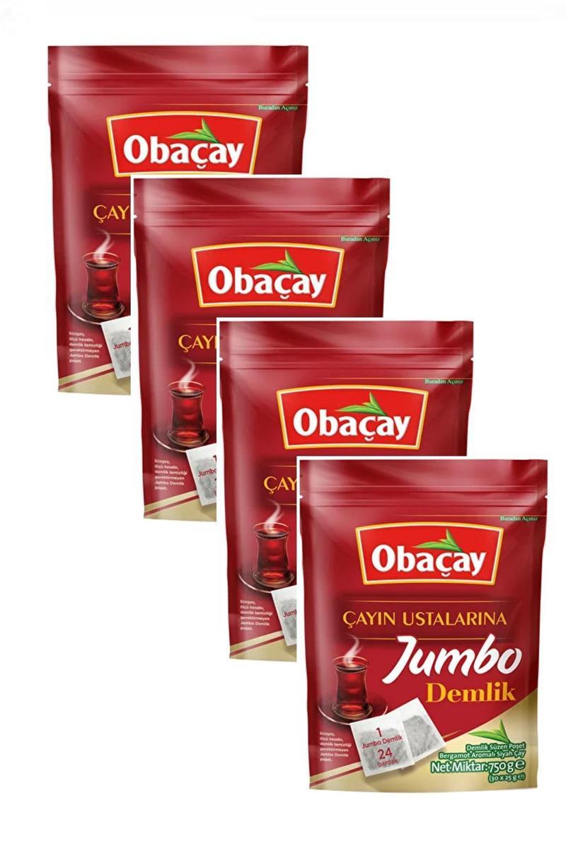 Jumbo Demlik Poşet Çay 30 x 25 g. - 4 PAKET