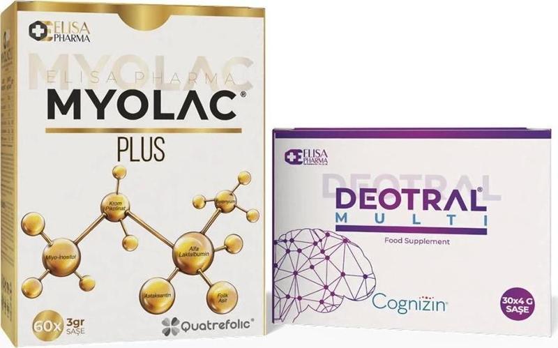 Myolac Plus 60 Saşe & Deotral Multi 30 Saşe, Takviye Edici Gıda