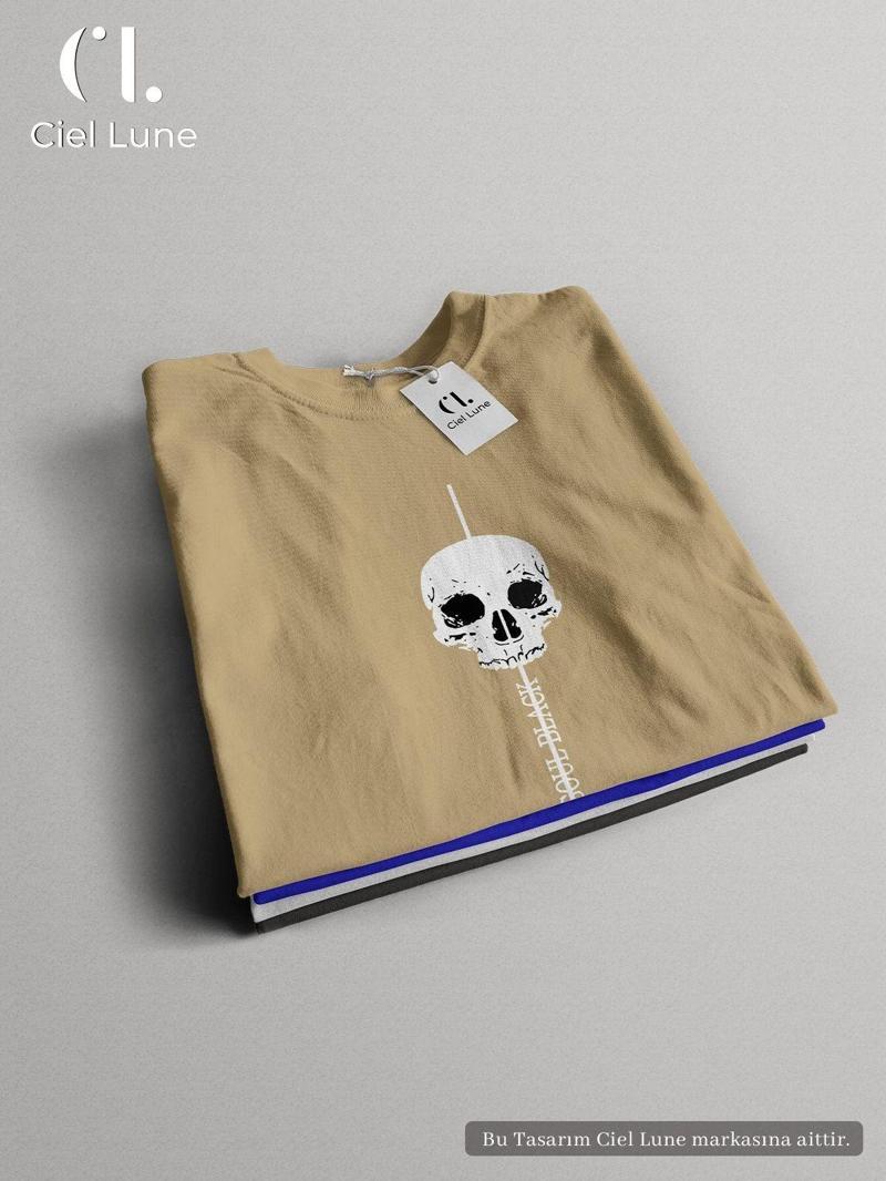 Unisex Soul Black Özel Tasarım - Oversize T-Shirt