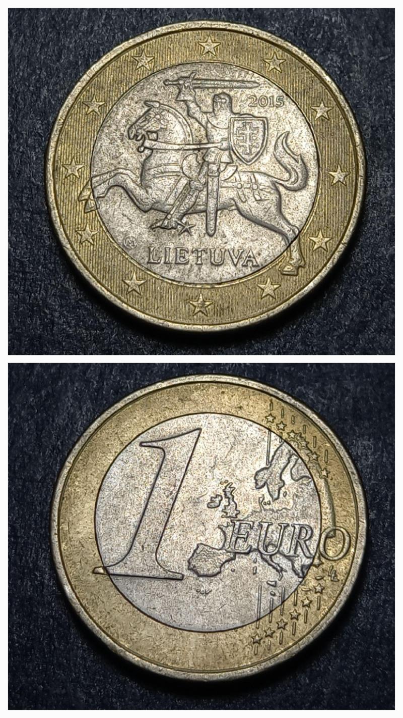 39963680d451fefbd6 2015 Litvanya 1Euro ÇT/ÇÇT Eski Yabancı Madeni Para