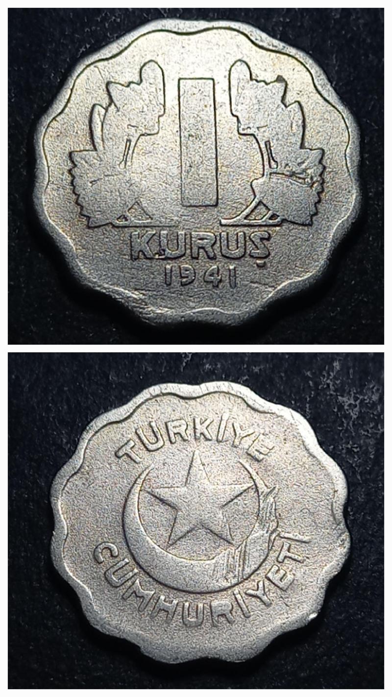 39963680d4017925d1 1941 ÇT/ÇÇT 1Kuruş eski madeni para