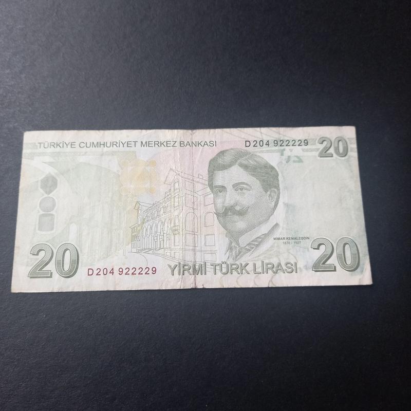 39963680c0f3f66b88 9.Emisyon 20Türk Lirası Güzel Numara D204 922229