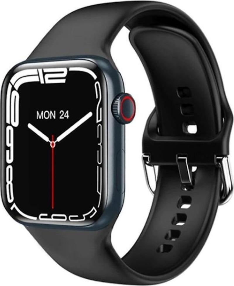İ7 Pro Plus Smart Watch Akıllı Saat Siri Destekli Siyah