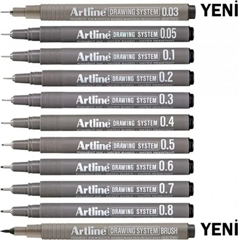 Drawing System 11'li Teknik Çizim Kalem Seti