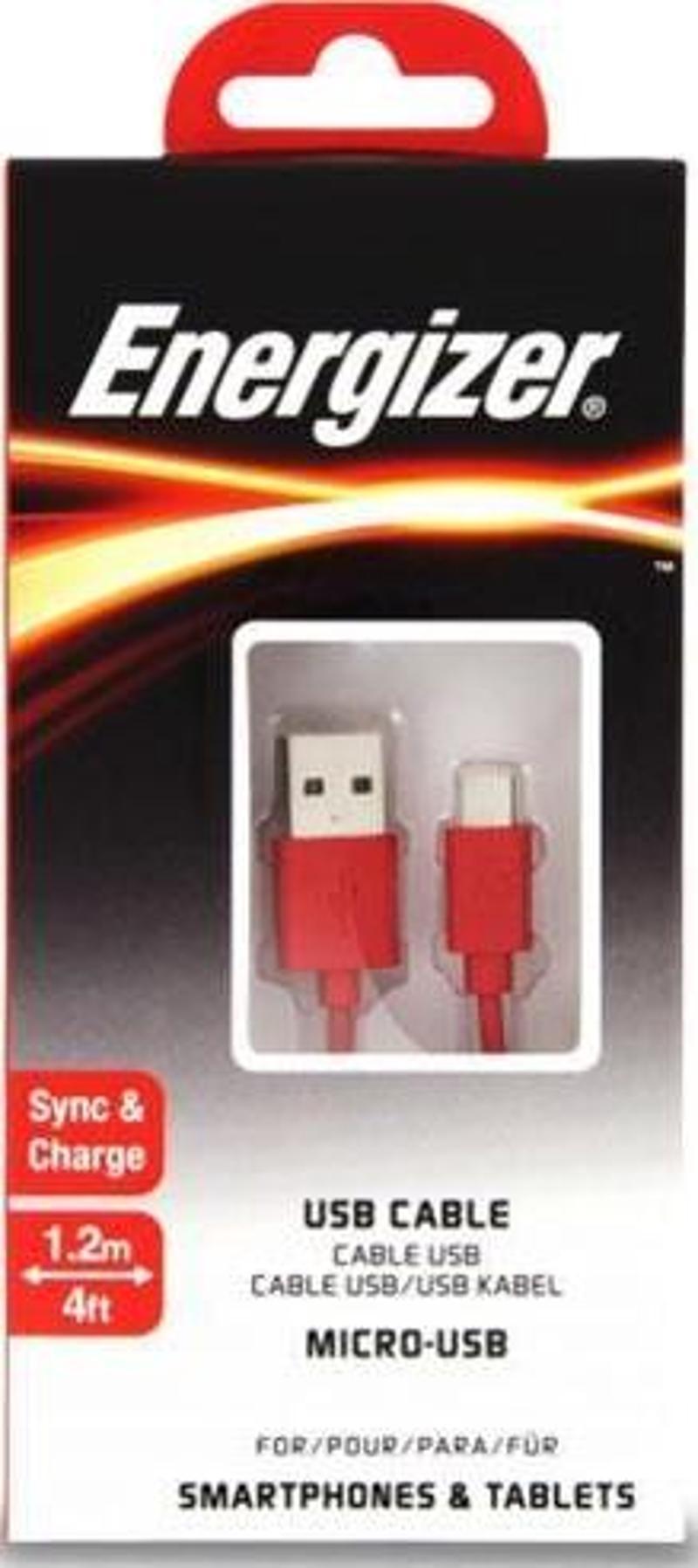 C12UBMCGRD4 1.2m Flat Micro Kırmızı Usb Kablosu