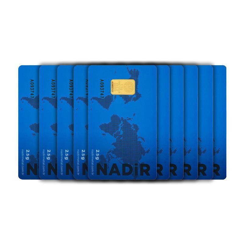 RimaGold 10 Adet 2.5 gr 24 Ayar NadirGold Gram Altın