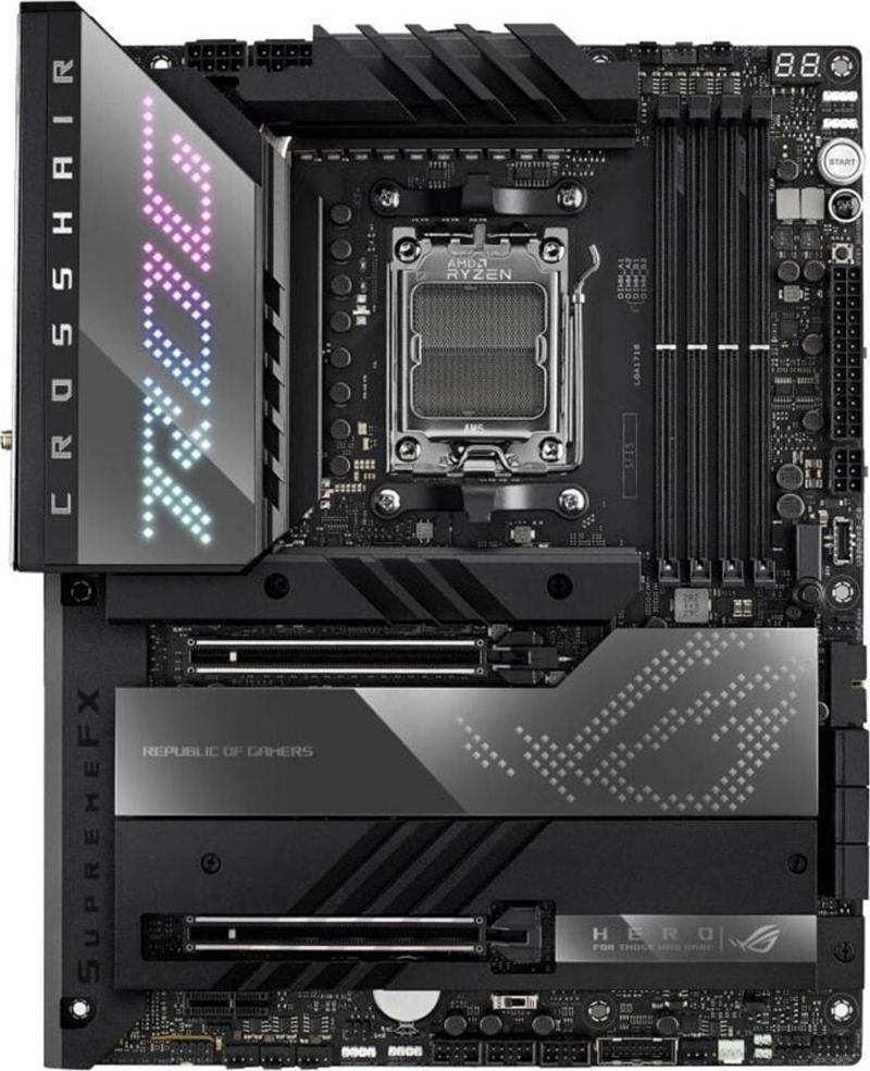 Rog Crosshaır X670e Hero Ddr5 6400mhz (oc) Soket Am5 M.2 Anakart