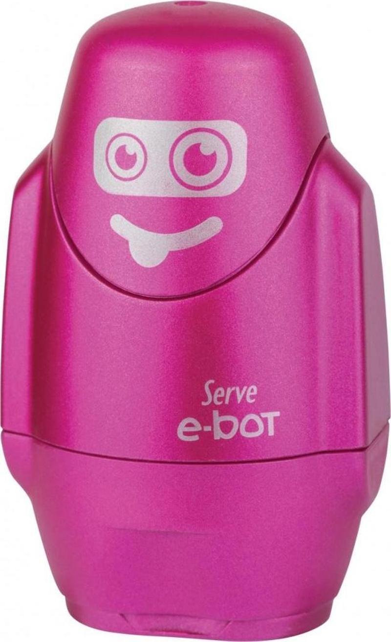 E-Bot Silgili Kalemtıraş Metalik Renkler Metalik Pembe