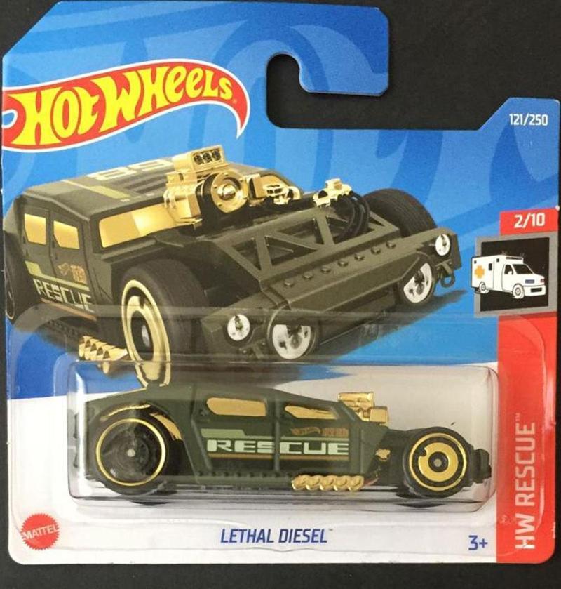 Lethal Diesel Hot  Wheels Tekli Arabalar 1/64 Ölçek Metal Oyuncak Araba