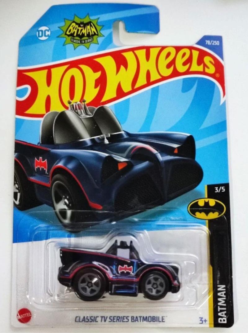 Classic TV Series Batmobile Tekli Arabalar 1/64 Ölçek Metal Oyuncak Araba