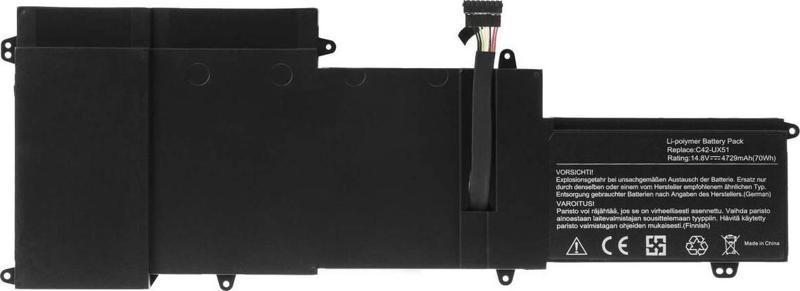 Asus ZenBook UX51Vz-DH71 uyumlu Batarya Pil C42-UX51