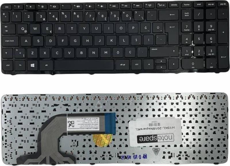 Hp Compaq 15-a, 15-a000, 15-a100, 15-h200 Uyumlu Notebook Klavye Siyah TR