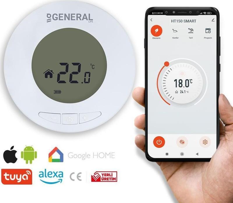 General Ht150 Smart Wifi Kontrollü Oda Termostatı