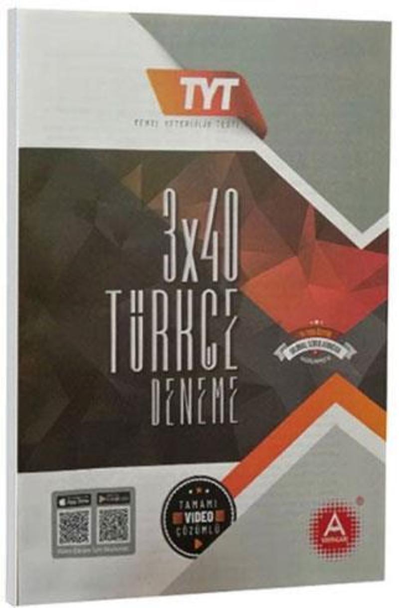 A Yayınları 3*40 Çıkmış Soru Türkçe Denemesi