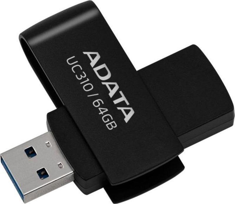 UC310-64GB 64GB USB3.2 Gen1 Black Flash Bellek