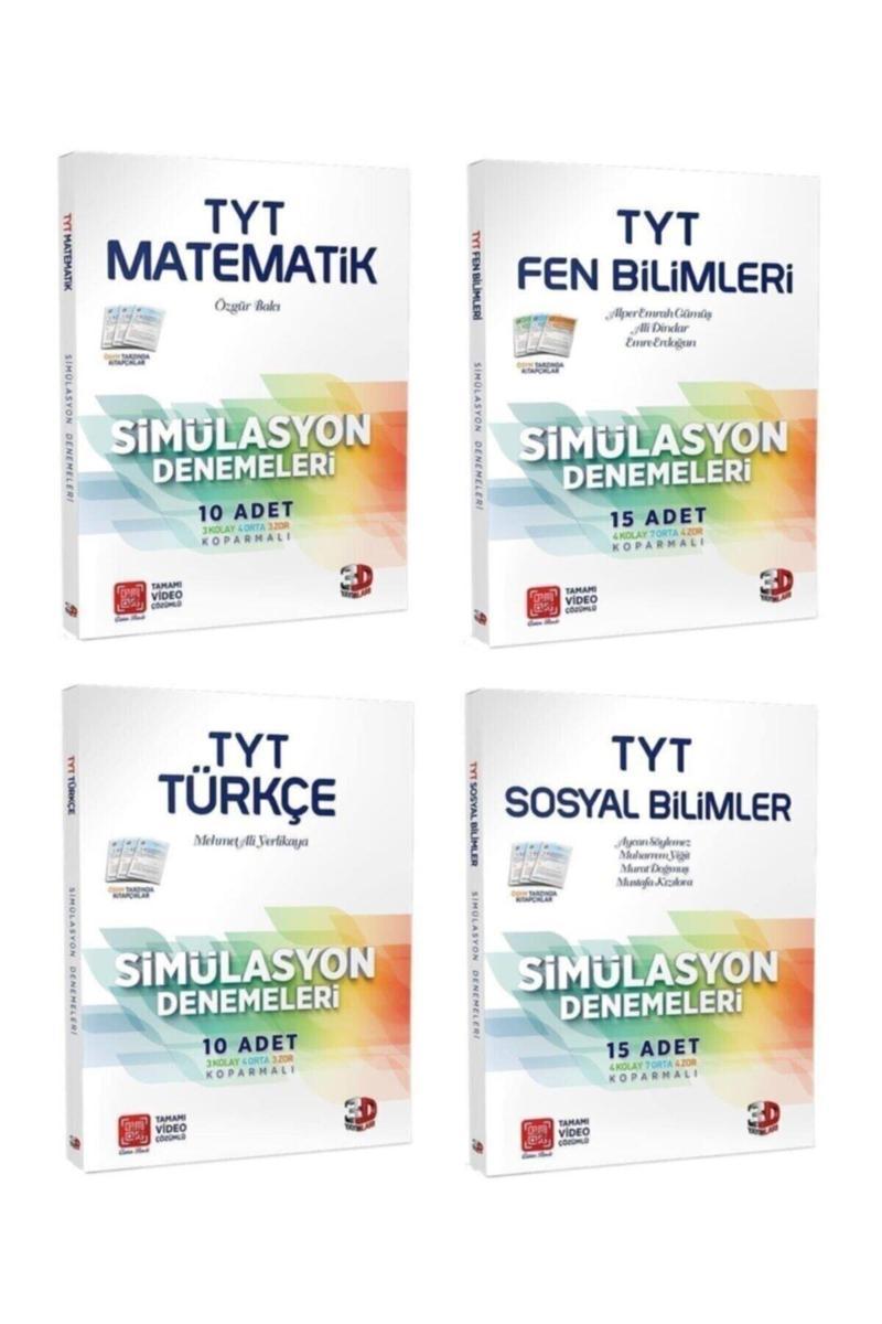 3d Tyt Matematik-türkçe-fen Bilimleri-sosyal Bilimler Deneme Seti