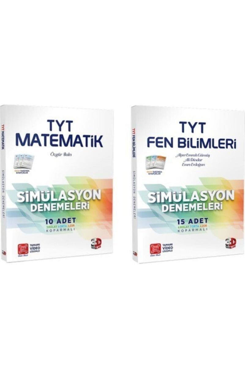 3D Çözüm Tyt Matematik, Fen Bilimleri Simülasyon Denemeleri Seti