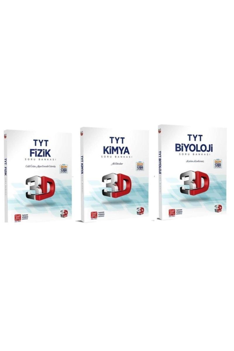 3D Tyt Fen Bilimleri Soru Bankası Seti 3 Kitap