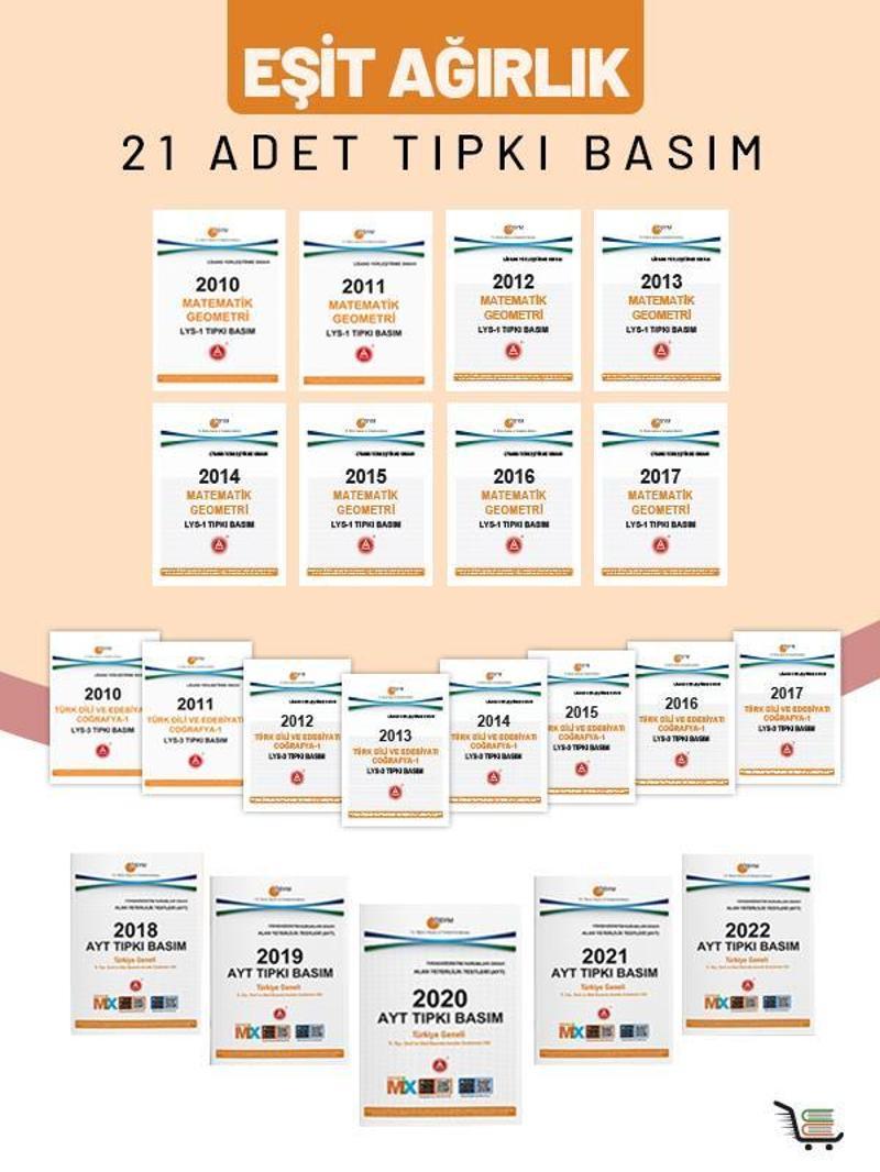 Eşit Ağırlık Tıpkı Basım Seti Çıkmış Sorular 2010-2022 Arası Toplam 21 Eser