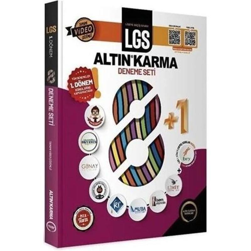 Altın Karma Yayınları Altın Karma 8. Sınıf Lgs 1. Dönem Altın Karma 8+1 Deneme Seti Video Çözümlü