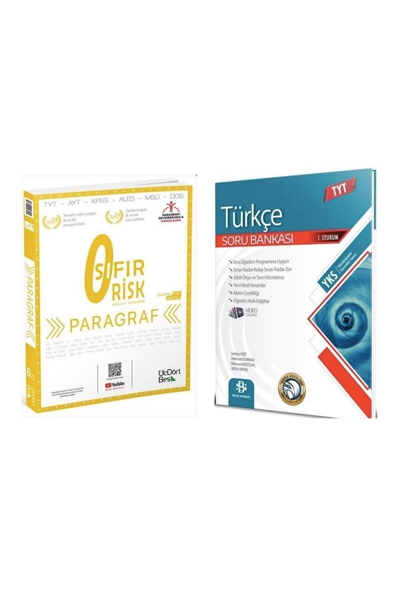 2023-2024 345 Yayınları Sıfır Risk Paragraf & Bilgi Sarmal Yayınları Tyt Türkçe Soru Bankası Seti
