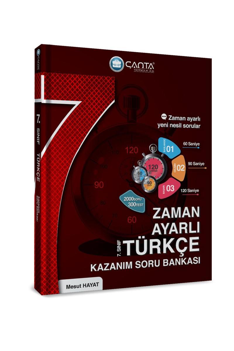 7.Sınıf Türkçe Zaman Ayarlı Kazanım Soru Bankası 2 Çanta Yayınları