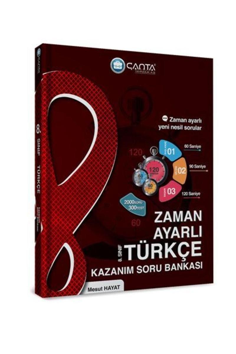 8.Sınıf Türkçe Zaman Ayarlı Kazanım Soru Bankası 2 Çanta Yayınları