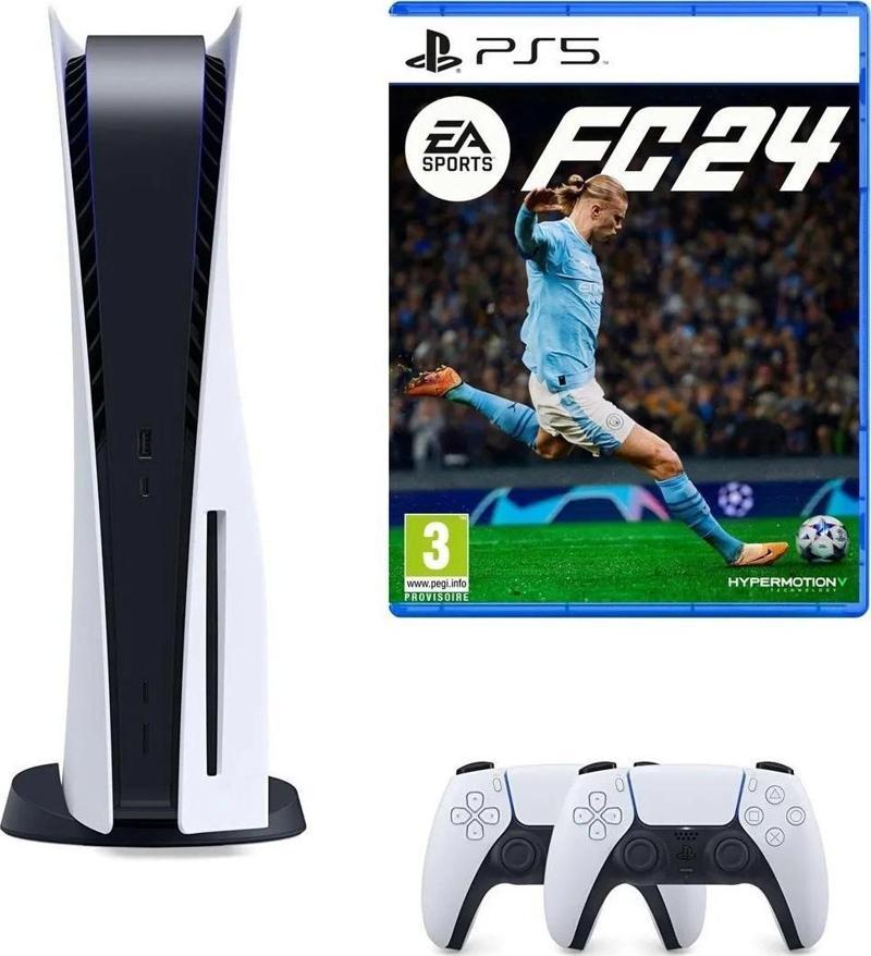 Playstation 5 Diskli + 2. Dual Sense Kol + Ps5 EA SPORTS FC 24 P5COTC0022