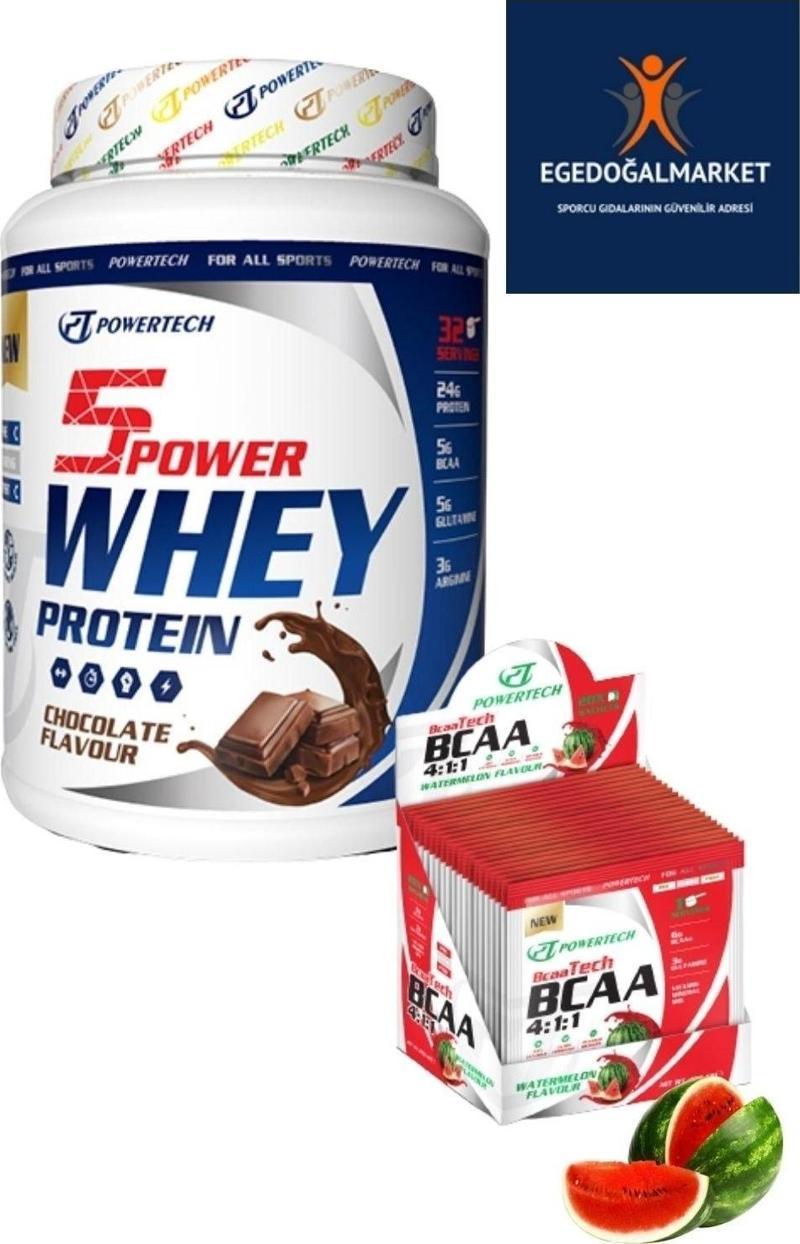 5power Whey Protein Tozu 32 Servis Çikolata - Bcaa 20 Saşe Karpuz