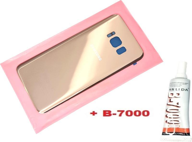 Samsung Galaxy S8 Arka Pil Batarya Kapağı (CAM+B-7000) GOLD