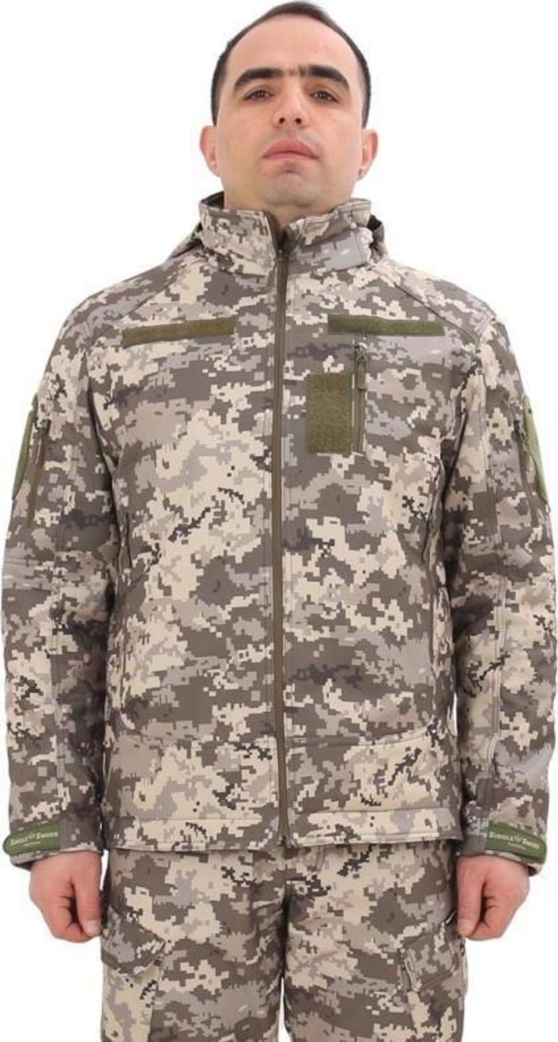 Askeri Tactical Softshell Mont (İçi Polarlı)