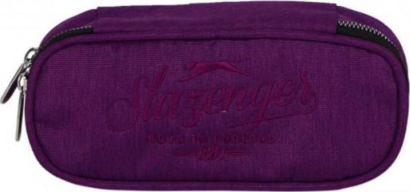 Slazenger Kalem Çantası Nakış Mor
