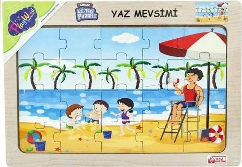 Ahşap Yaz Mevsimi Puzzle