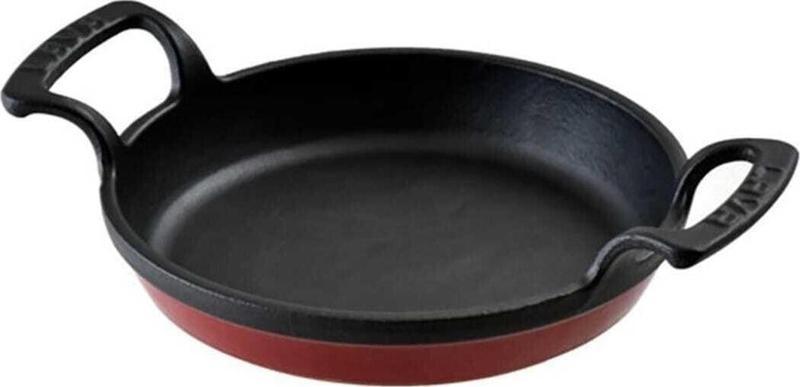 Yuvarlak Kulplu Emaye Kaplama Döküm Tava - 16 Cm