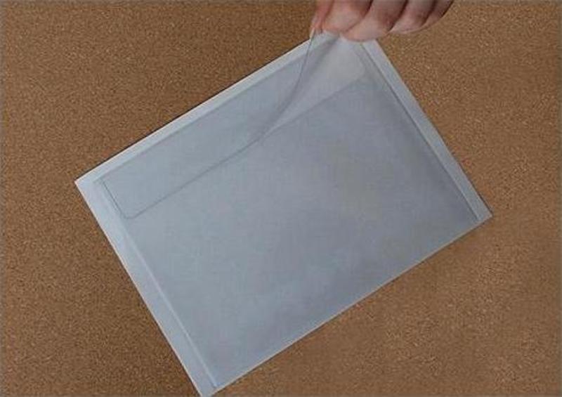 Plastik Yapışkanlı Cep 22×16 cm (A5 için), Üstten Kapaklı, 100 adet