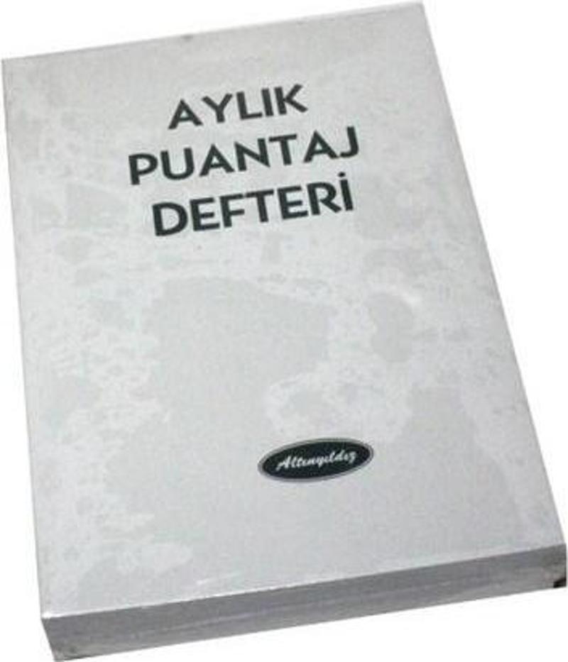 Aylık Puantaj Defteri Büyük PD-222 (12 Li Paket)