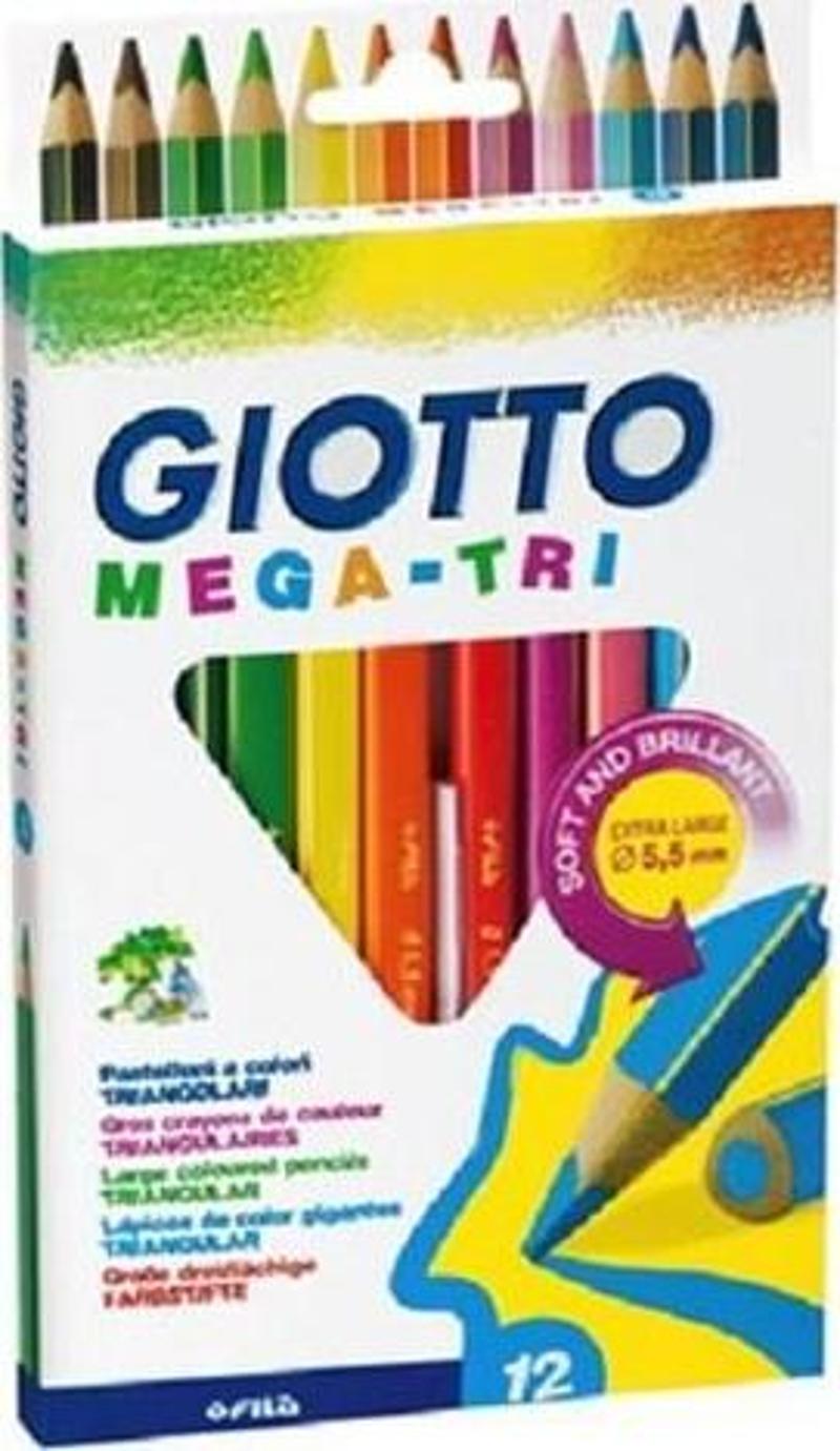 Giotto Mega Tri Boya Kalemi 12 Renk Asklılı 220600TR