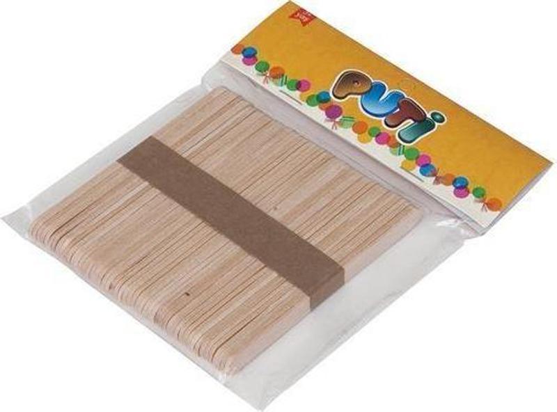 Ahşap Küçük Dil Çubuğu Natural 4599 1X11,5Cm (50 Li Paket)