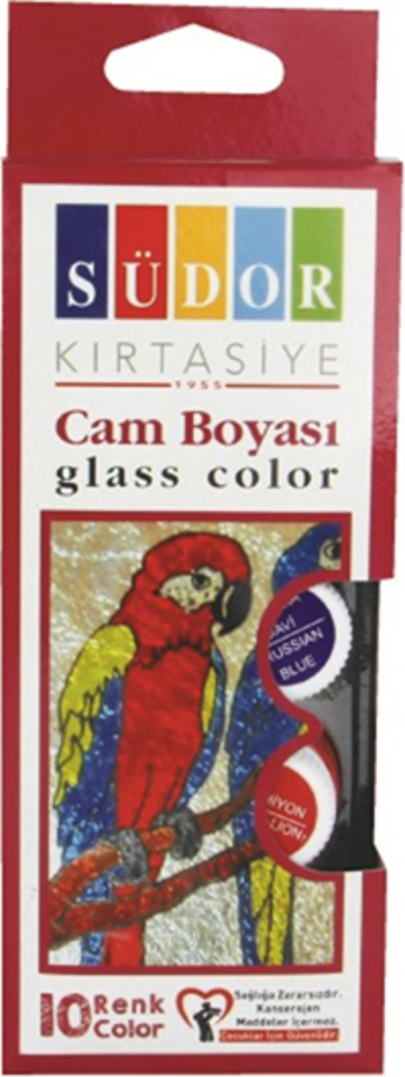 321S Cam Boyası Su Bazlı 15 Ml 6 Renk